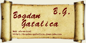 Bogdan Gatalica vizit kartica